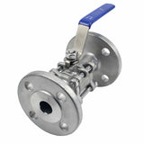 Stainless steel ball valve Elephant BV3131P(3pc)-FP-F-H SS304, full port, flanged connection, with handle