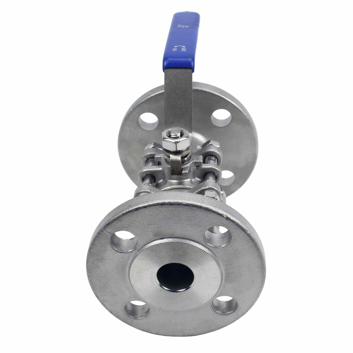 Stainless steel ball valve Elephant BV3131P(3pc)-FP-F-H SS304, full port, flanged connection, with handle