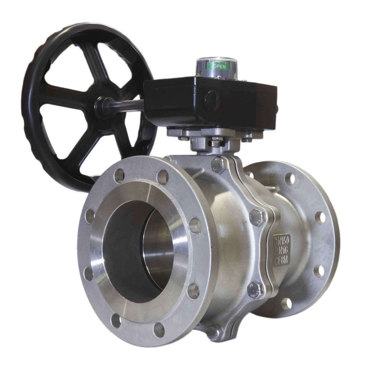 Stainless steel ball valve Elephant kchfp hgb, body material - stainless steel AISI 316, ball material - stainless steel AISI 316, seal - PTFE, handle operated