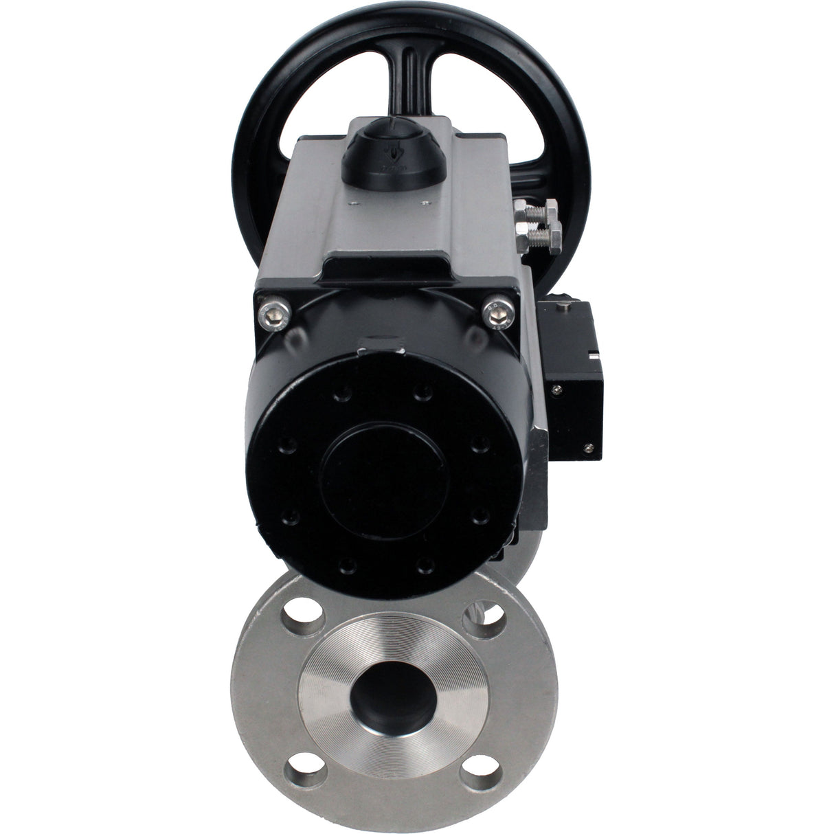 Ball valves Elephant BV3131P(3pc)-FP-F-ISO-H DN65-80 16 bar, three-piece full bore flanged, stainless steel SS304, seal - PTFE, with pneumatic actuator PA-DA-105-1 double acting, with pneumatic distributor 4M310-08 220V