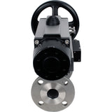 Ball valves Elephant BV3131P(3pc)-FP-F-ISO-H DN65-80 16 bar, three-piece full bore flanged, stainless steel SS304, seal - PTFE, with pneumatic actuator PA-DA-105-1 double acting, with pneumatic distributor 4M310-08 220V