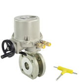 Stainless steel ball valve Elephant BVсFP.316.200 PSI232 full port, compact flanged, electric actuator GZ-OF 380 V