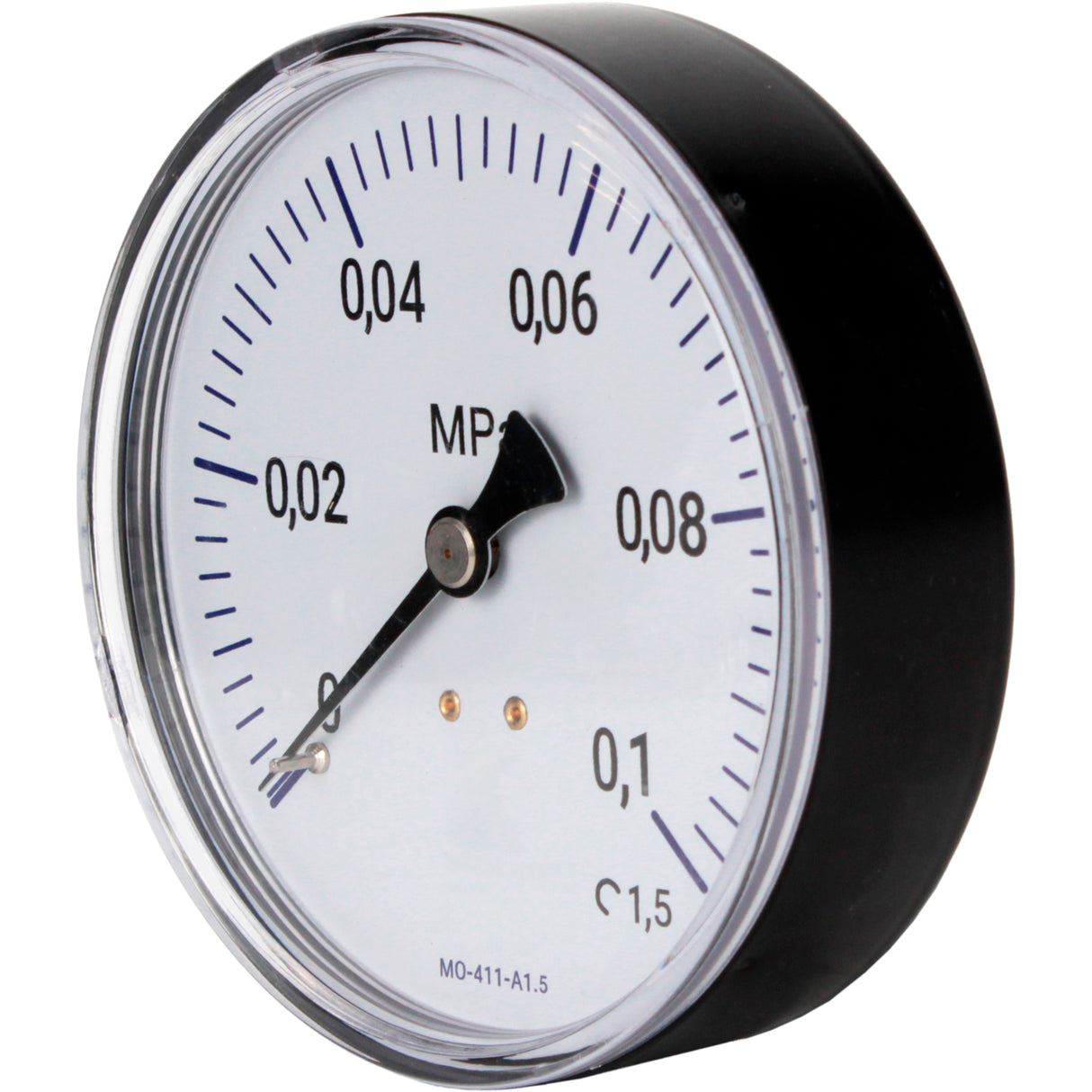 Manometers technical Elephant MO-411-A1.5, axial, plastic, accuracy class 1.5