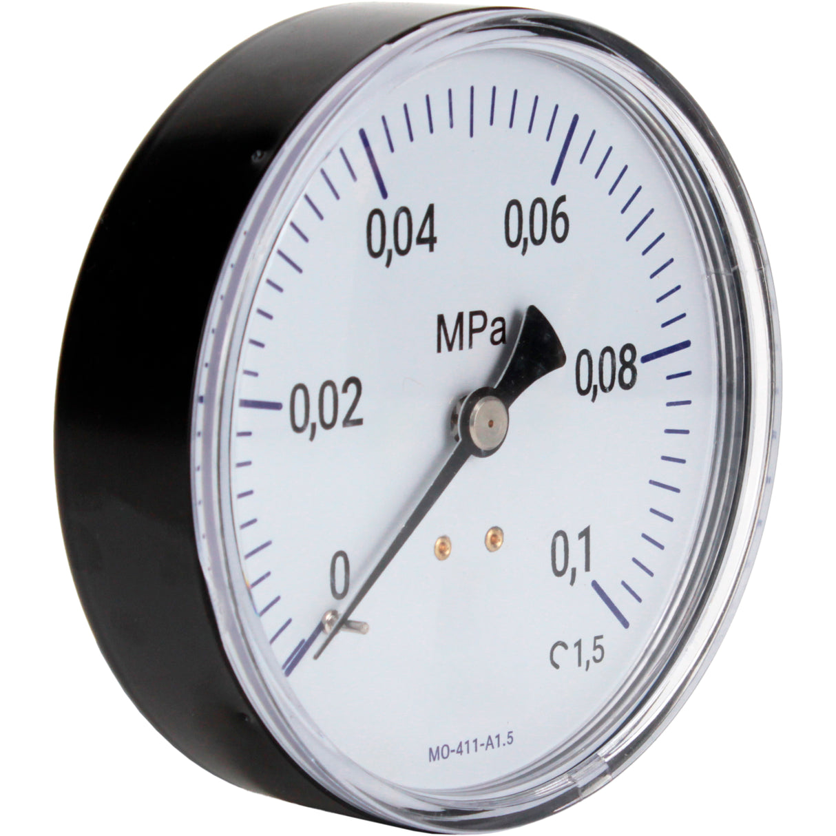 Manometers technical Elephant MO-411-A1.5, axial, plastic, accuracy class 1.5