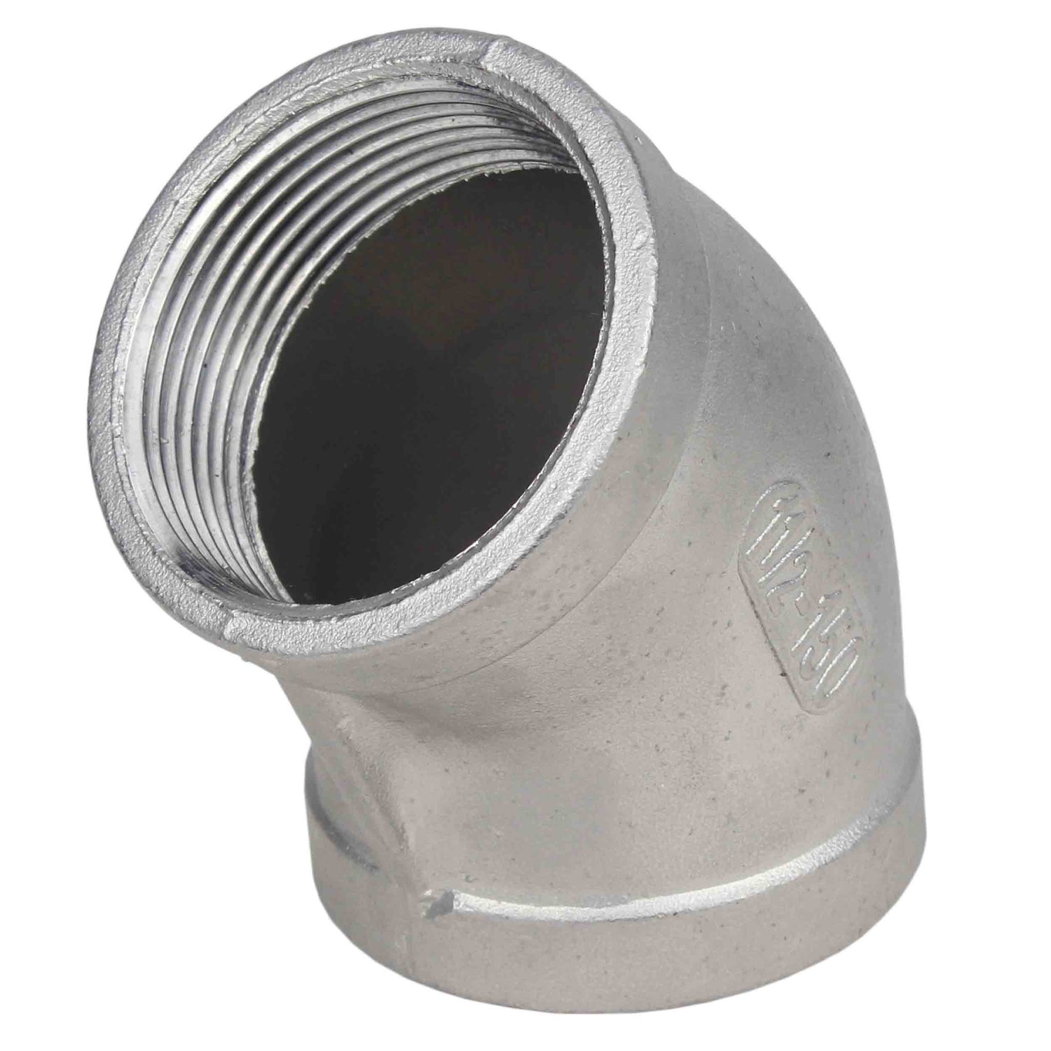 Branch (half branch) Elephant PN16 45° angle, body - stainless steel 316, connection - female / female threads