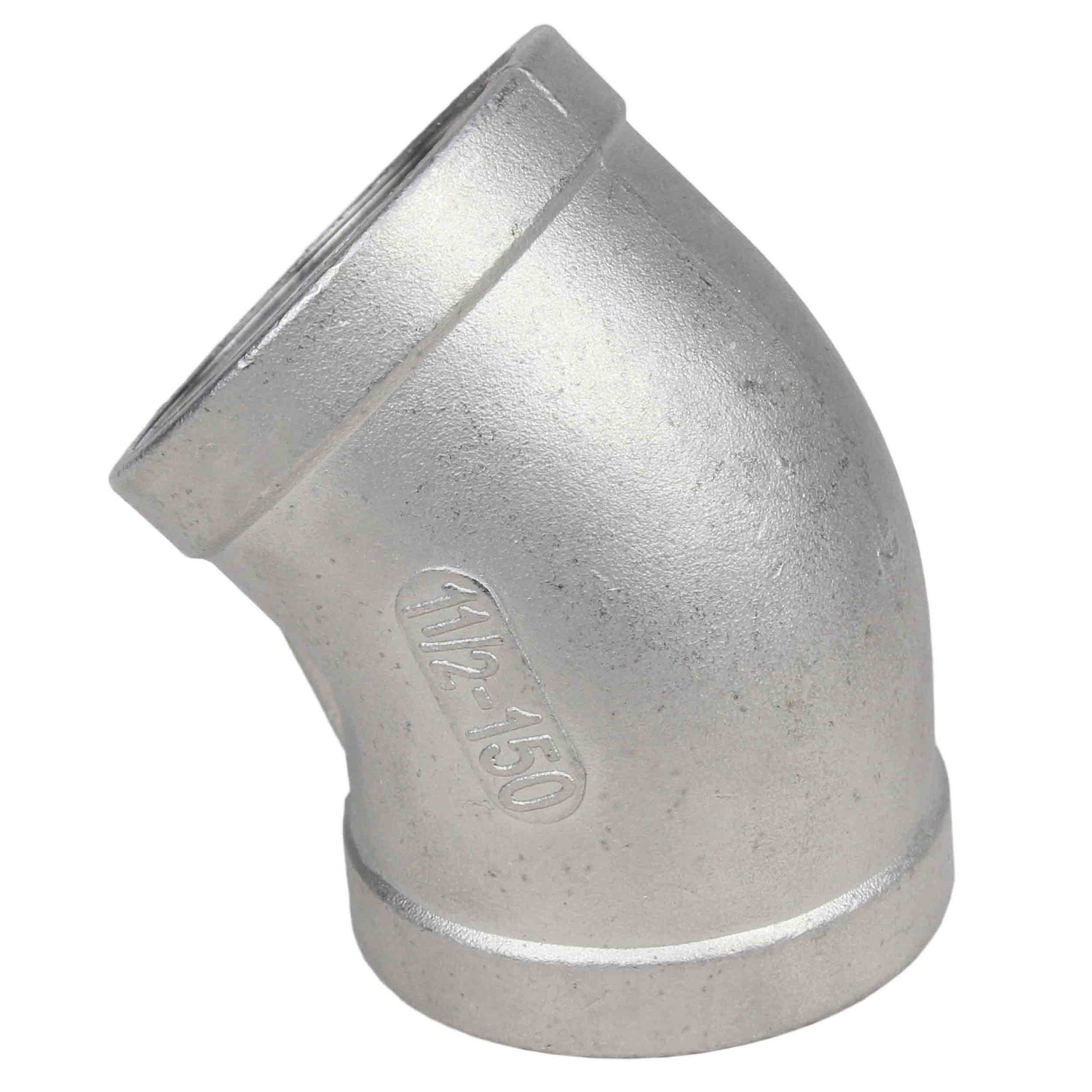 Branch (half branch) Elephant PN16 45° angle, body - stainless steel 316, connection - female / female threads