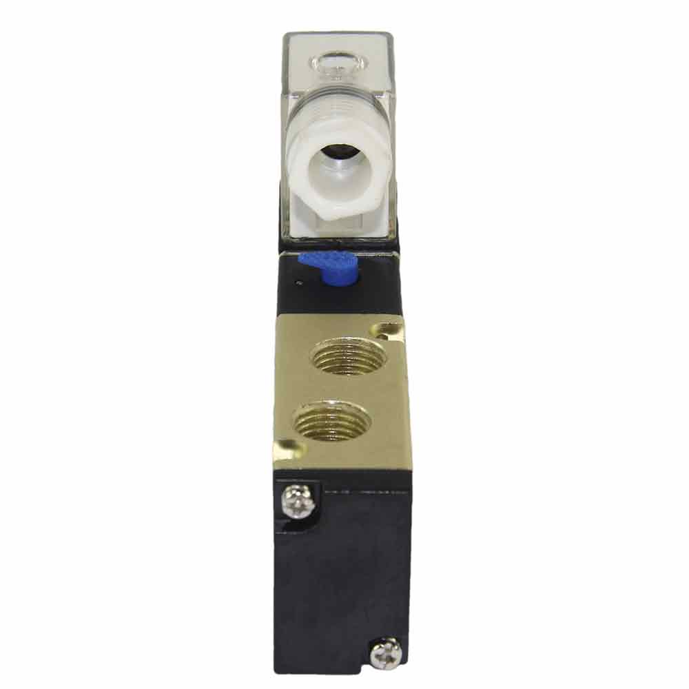 Pneumatic distributor Elephant 4v210-08, body material - anodized aluminum