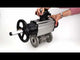 Ball valves Elephant BV3131P(3pc)-FP-F-ISO-H DN65-80 16 bar, three-piece full bore flanged, stainless steel SS304, seal - PTFE, with pneumatic actuator PA-DA-105-1 double acting, with pneumatic distributor 4M310-08 24V, with LSU APL-210N