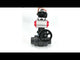 Ball valves Elephant BV4242E-FP-GRM-ISO, body material - UPVC, ball material - UPVC, seal - EPDM, with pneumatic actuator double action PA-DA, pneumatic distributor 4V320-08 220V, LSU APL-410N EX and handwheel MON