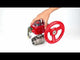 Stainless steel ball valve Elephant kshmp316-elephant-hgbf, body material - stainless steel AISI 316, ball material - stainless steel AISI 316, seal - PTFE, gear operated