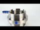 Water Butterfly Valve Elephant WBV3131E-2W-T-H, body material - food grade stainless steel 304, disk material - Stainless steel AISI 304, seal - EPDM, threaded, with handle