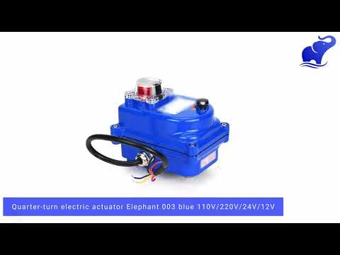 Actionneur électrique quart de tour Elephant 003 bleu 110V/220V/24V/12V