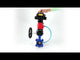 Water Butterfly Valve Elephant WBV1631N-2W-Fb-H, body material - cast iron QT450, disk material - Stainless steel AISI 304, seal - NBR, pneumatic actuator PA-DA double action, 4V320-10 220V, LSU APL-410N EX, handwheel MON