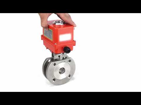 Stainless steel ball valve Elephant kchmfp-elephant-110/220v, body material - stainless steel AISI 316, ball material - stainless steel AISI 316, seal - PTFE, electric actuator operated