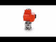 Ball valves Elephant BV3232P(3pc)-FP-W-ISO-H full bore, welded, body - stainless steel SS316, seal - PTFE, with 1/4-turn electric drive QT-N-020EM-O1-380VAC-U1 380V HARK