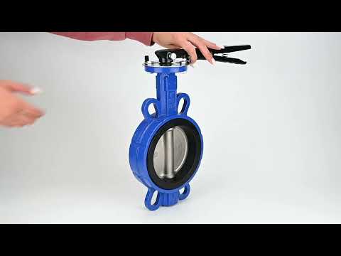 Water Butterfly Valve Elephant WBV1632E-2W-Fb, body material - cast iron QT450, disk material - stainless steel AISI 316, seal - EPDM, handle