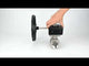 Stainless steel ball valve Elephant kshmp316-elephant-ham, body material - stainless steel AISI 316, ball material - stainless steel AISI 316, seal - PTFE, gear operated