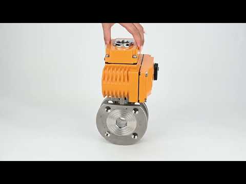 Stainless steel ball valve Elephant kchmfp-elephant-380v, body material - stainless steel AISI 316, ball material - stainless steel AISI 316, seal - PTFE, electric actuator operated