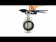 Water butterfly valve Elephant 316L-316L-NBR body material - stainless steel AISI 316L, disk material - stainless steel AISI 316L, seal - NBR with handle, with two limit switches LS-103 250V and a bracket for mounting limit switches