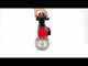 Stainless steel ball valve Elephant kchmfp-elephant-sa-4m310-24v-apl-210n, body material - stainless steel AISI 316, ball material - stainless steel AISI 316, seal - PTFE, pneumatic actuator operated