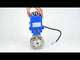 Stainless steel ball valve Elephant BV3232P-FP-Fb 16 bar, body material - stainless steel AISI 316, seal - PTFE, full port, compact flanged, electric actuator Elephant 003 blue 220 V