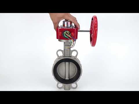 Water Butterfly Valve Elephant WBV3131N-2W-Fb-H, body material - Stainless steel AISI 304, disk material - Stainless steel AISI 304, seal - NBR, gearbox HGBF RQN