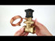 Automatic balancing valve VBA0000E-T, body material - brass LS59-1, seal - EPDM, threaded