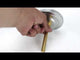 Bimetallic radial thermometers Elephant TB-301-R1.5 PN10-25, stainless steel, length of immersion part 46-150mm, accuracy class - 1.5