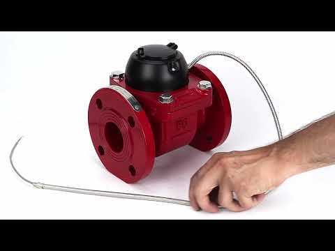 Water meters Elephant MTU1i universal, turbine, with pulse output, cast iron, flanged