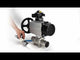 Ball valves Elephant BV3131P(3pc)-FP-W-ISO-H LONG,  body material - Stainless steel AISI 304, seal - PTFE / PTFE / Teflon, with pneumatic actuator double action PA-DA-105-1, 4V320-10 220V, LSU APL-210N