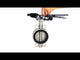 Water butterfly valve Elephant 316L-316L-EPDM body material - stainless steel AISI 316L, disk material - stainless steel AISI 316L, seal - EPDM with handle, with two limit switches LS-103 250V and a bracket for mounting limit switches