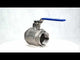 Stainless steel ball valve Elephant BV.T.Fp.316.230 986 psi, full port, Threaded NPT/BSP connection, with handle