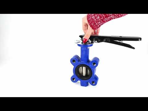 Water Butterfly Valve Elephant WBV1616E-2W-Fb-H, body material - cast iron QT450, disk material - cast iron QT450, seal - EPDM, handle