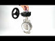 Water Butterfly Valve Elephant 316L-PTFE-HGB, body material - stainless steel AISI 316L, disk material - stainless steel AISI 316L, seal - PTFE, gear operated