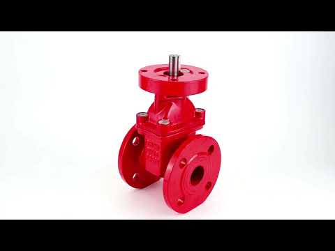 Wedge gate valve Elephant 30X39H GVWN1414S-2W-F-S, body material - cast iron GGG50, wedge material - cast iron + silicon, seal - silicon, handwheel, color - red