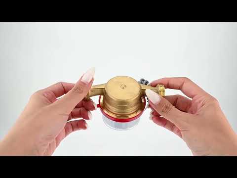 Water meters Elephant MKU1i universal, impeller, with pulse output, single-jet, brass, threaded