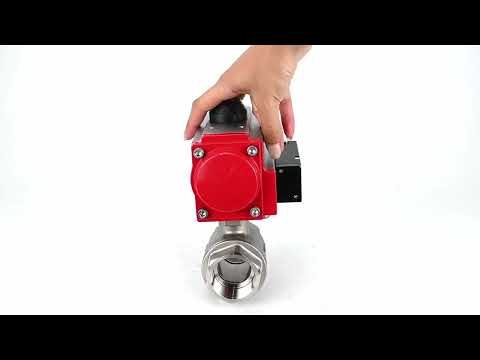 Stainless steel ball valve Elephant kshmp316-elephant-sa-4m310-110/220v, body material - stainless steel AISI 316, ball material - stainless steel AISI 316, seal - PTFE, pneumatic actuator operated