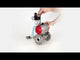 Ball valves Elephant BV3131P(3pc)-FP-F-ISO-H 16 bar, three-piece full bore flanged, stainless steel SS304, seal - PTFE, with pneumatic actuator PA-SA with return springs, with pneumatic distributor 4V320-10 220V, with GSV AFC2000
