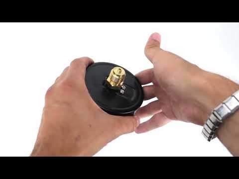 Manometers technical Elephant MO-411-A1.5, axial, plastic, accuracy class 1.5