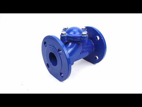 Ball check valve Elephant VCB1414N-F PN16 with drain plug, body material - cast iron GGG50, closure element material - cast iron GGG50, seal - NBR