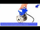 Stainless steel ball valve Elephant kchfp-elephant-12v, body material - stainless steel AISI 316, ball material - stainless steel AISI 316, seal - PTFE, electric actuator operated