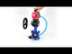 Water Butterfly Valve Elephant WBV1616E-2W-Fb-H, body material - cast iron QT450, disk material - cast iron QT450, seal - EPDM, with pneumatic actuator double action PA-DA, 4V320-08 220V, handwheel MON