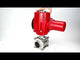 Stainless steel ball valve Elephant BVPP 316.200-ISO 63 bar SS316 full port, for welding, body material - stainless steel, quarter-turn electric actuator Elephant QT-W (M) EX 220 V