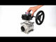 Stainless steel ball valve Elephant kshpp-316200-iso_hgb, body material - stainless steel AISI 316, ball material - stainless steel AISI 316, seal - PTFE, handle operated