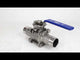 Ball valves Elephant BV3131P(3pc)-FP-W-H stainless steel SS304, full bore, three-piece, seal - PTFE, welded, with handle