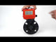 Butterfly valves Elephant WBV4242E-2W-Fb-ISO, body material - UPVC, disc material - UPVC, seal - EPDM, with quarter-turn actuator QT-N-003EM-O1-220VAC-U1 MINI