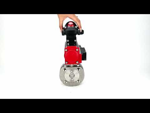 Stainless steel ball valve Elephant kchmfp-elephant-da-4m310-24v-apl-210n, body material - stainless steel AISI 316, ball material - stainless steel AISI 316, seal - PTFE, pneumatic actuator operated