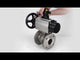Ball valves Elephant BV3232P(2pc)-FP-F-ISO-H DN80-100 16 bar, full bore flanged, stainless steel SS316, seal - PTFE, with pneumatic actuator PA-DA-105-1 double acting, with pneumatic distributor 4M310-08 24V , with LSU APL-210N