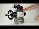 Ball valves Elephant BV3232P(3pc)-FP-F-ISO-H DN65-100 25/40 bar flanged with ISO flange, body - 316 stainless steel, full bore, seal - PTFE, with pneumatic drive PA-DA-105-1, pneumatic distributor 4M310-08 220V, LSU APL-410N Ex, ATU AFC2000
