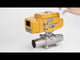 Ball valves Elephant BV3131P(3pc)-FP-W-ISO-H LONG full bore, body - stainless steel 304, welded, with 1/4-turn electric drive Elephant QT-N-EM-B1-220VAC-U1 with feedback sensor and input control signal 0-10V